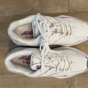 Avia White and Pink Athletic Shoes